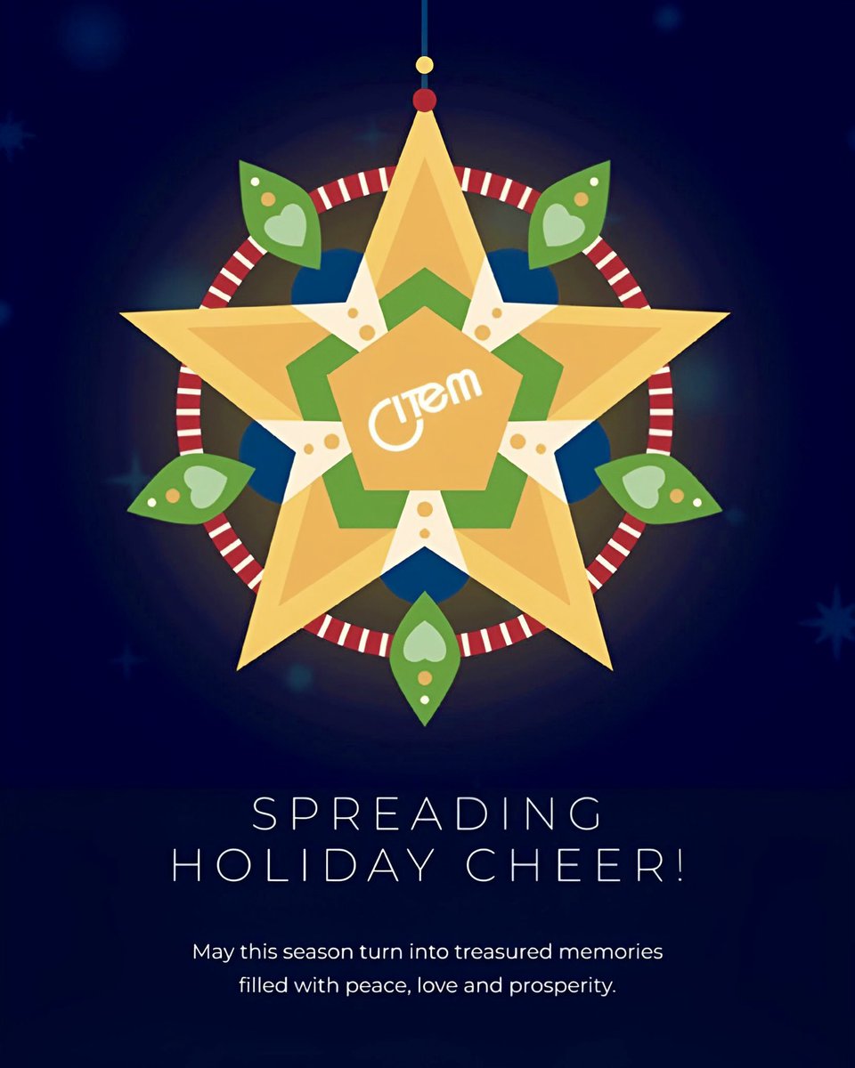 CITEMPh's tweet image. From our CITEM family to yours: Happy Holidays!

Here’s to a season full of cheer and a successful year ahead.