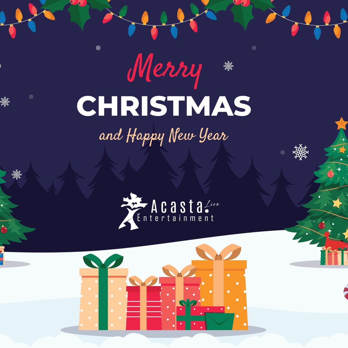 Merry Christmas and Happy New Year 2025 from Acasta Live Entertainment!

Wishing you joy, love, and success in the year ahead. Thank you for being part of our journey. 

Let’s make 2025 amazing together! ✨

#Vtuber #MerryChristmas #HappyNewYear2025