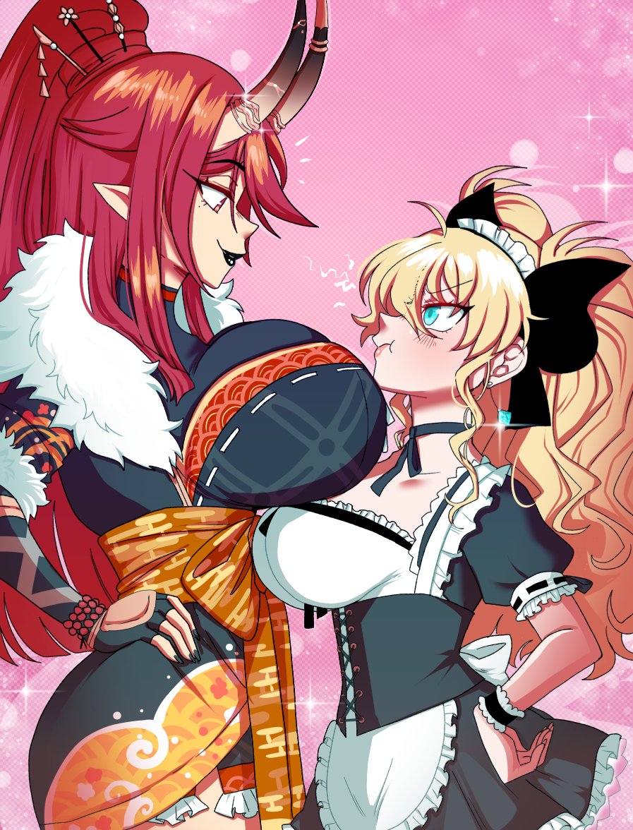 💭"O-Onimama sure is impressive... but still, I won't lose—!!!💧💢"

Merry Chrimbus, Hiyorin!!!🌟
Art is by @/pride_kun, thank you so so much for taking my comm! It came out lovely!!

💍#TakamurArt | #justDrawsha