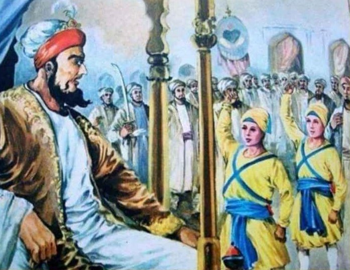 11 ਪੋਹ (25 ਦਸੰਬਰ)
ਵਜ਼ੀਰ ਖਾਂ ਦੀ ਕਚਹਿਰੀ ਦਾ ਪਹਿਲਾ ਦਿਨ ਜਿੱਥੇ ਛੋਟੇ ਸਾਹਿਬਜ਼ਾਦਿਆਂ ਨੇ ਬੜੀ ਬੇਬਾਕੀ ਨਾਲ਼ ਜਵਾਬ ਦਿੱਤੇ 🙏