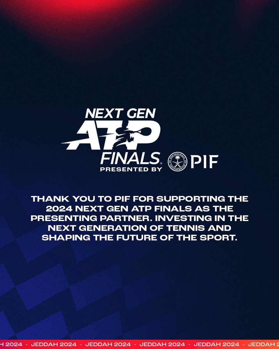 Next Gen ATP Finals (@nextgenfinals) on Twitter photo An incredible week watching the stars of tomorrow in action β¨
<a href="/PIF_en/">Public Investment Fund</a> | #PIF | #Partner An incredible week watching the stars of tomorrow in action β¨
<a href="/PIF_en/">Public Investment Fund</a> | #PIF | #Partner