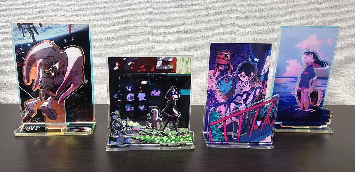 はなぶし個展 ずっと真夜中でいいのに ジオラマアクリルスタンド 4種セット