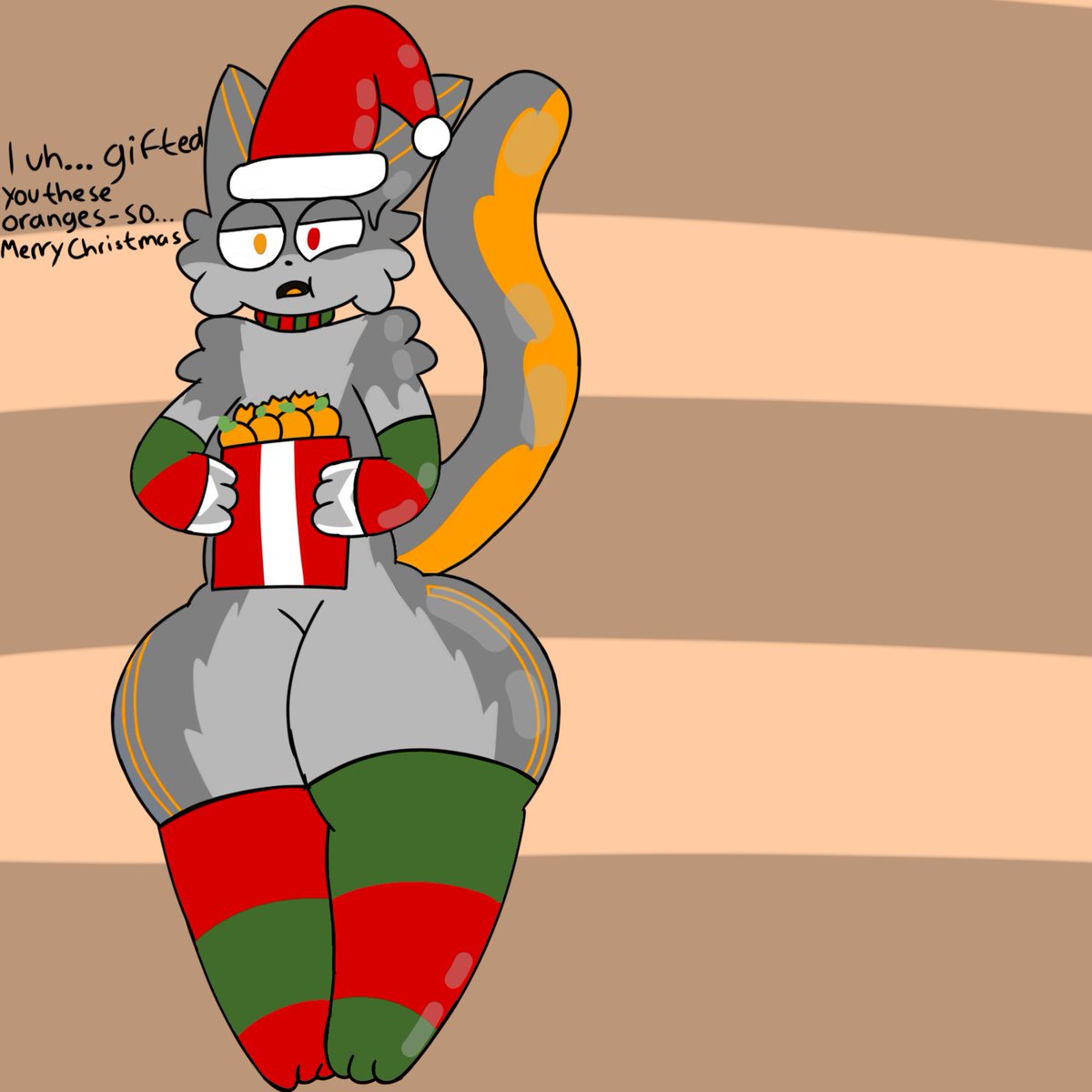 FreewayDD's tweet image. he gifted you oranges!! (and totally didn’t bite on 3 of them)