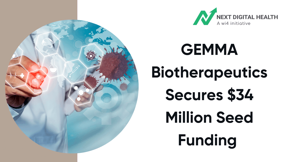NDigitalHealth's tweet photo. GEMMA Biotherapeutics Secures $34 Million Seed Funding
Visit: https://t.co/jgs26bOpeb
#GEMMABiotherapeutics #GeneTherapy #JimWilson #BiotechInnovation #Biotherapeutics #GeneTherapyResearch https://t.co/CLlz7IEGMM
