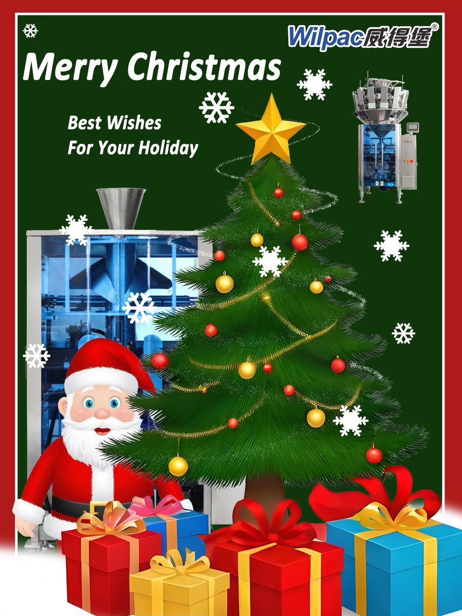 WilpacPackingW's tweet image. 🎄Merry Christmas🎄
🎉Wish you have a nice holiday😆
#MerryChristmas 
#packingmachinemanufacturer #packingmachinefactory #packingmachinesupplier #packingstrategy