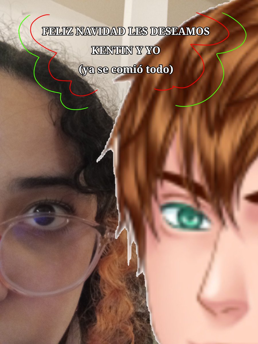 Kentinista1's tweet photo. YO Y KENTIN LES DESEAMOS FELIZ NAVIDAD! 🎄🥳💕
(ya se tomó 5 copas de sidra)
#cdmtwt #kentinaventuras https://t.co/9uyi8AYUSS