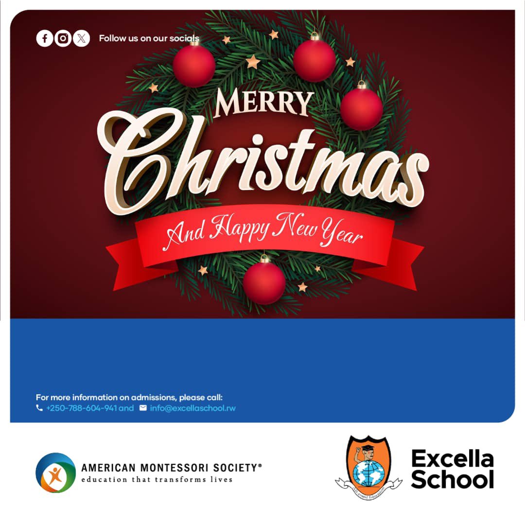 Season’s Greetings from Excella School! 🎄✨ Wishing all our stakeholders—students, parents, and staff —a joyful and blessed Christmas. May your holidays be filled with love, laughter, and cherished moments. Thank you for being a vital part of our journey this year. Merry