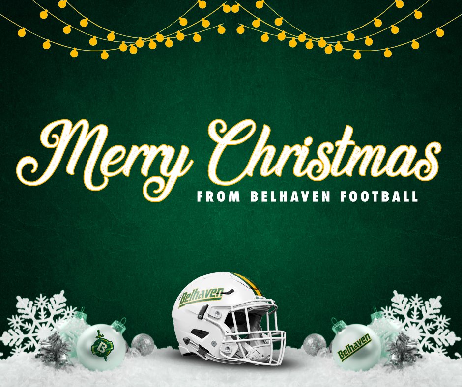 Wishing you a Merry Christmas from Belhaven Football!🎄

#GoGreen