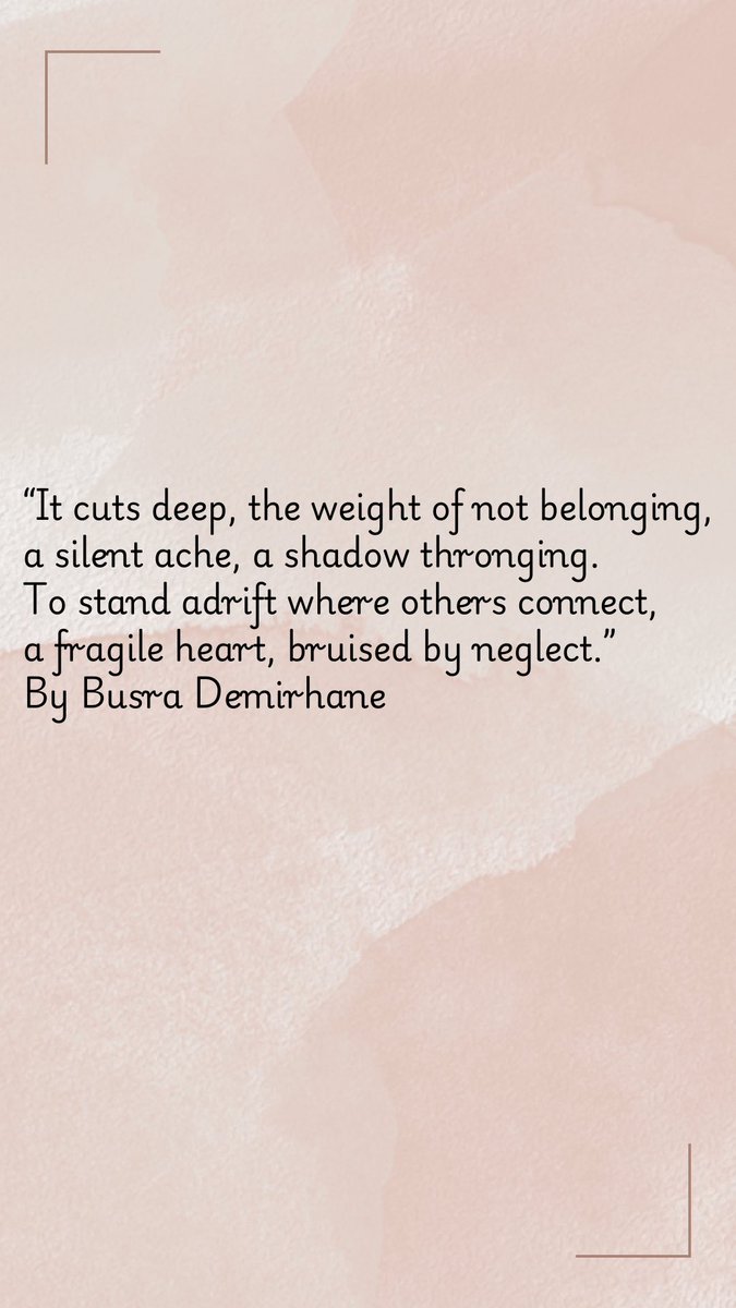 One way of expressing how one does not feel belonged. Detached maybe.
