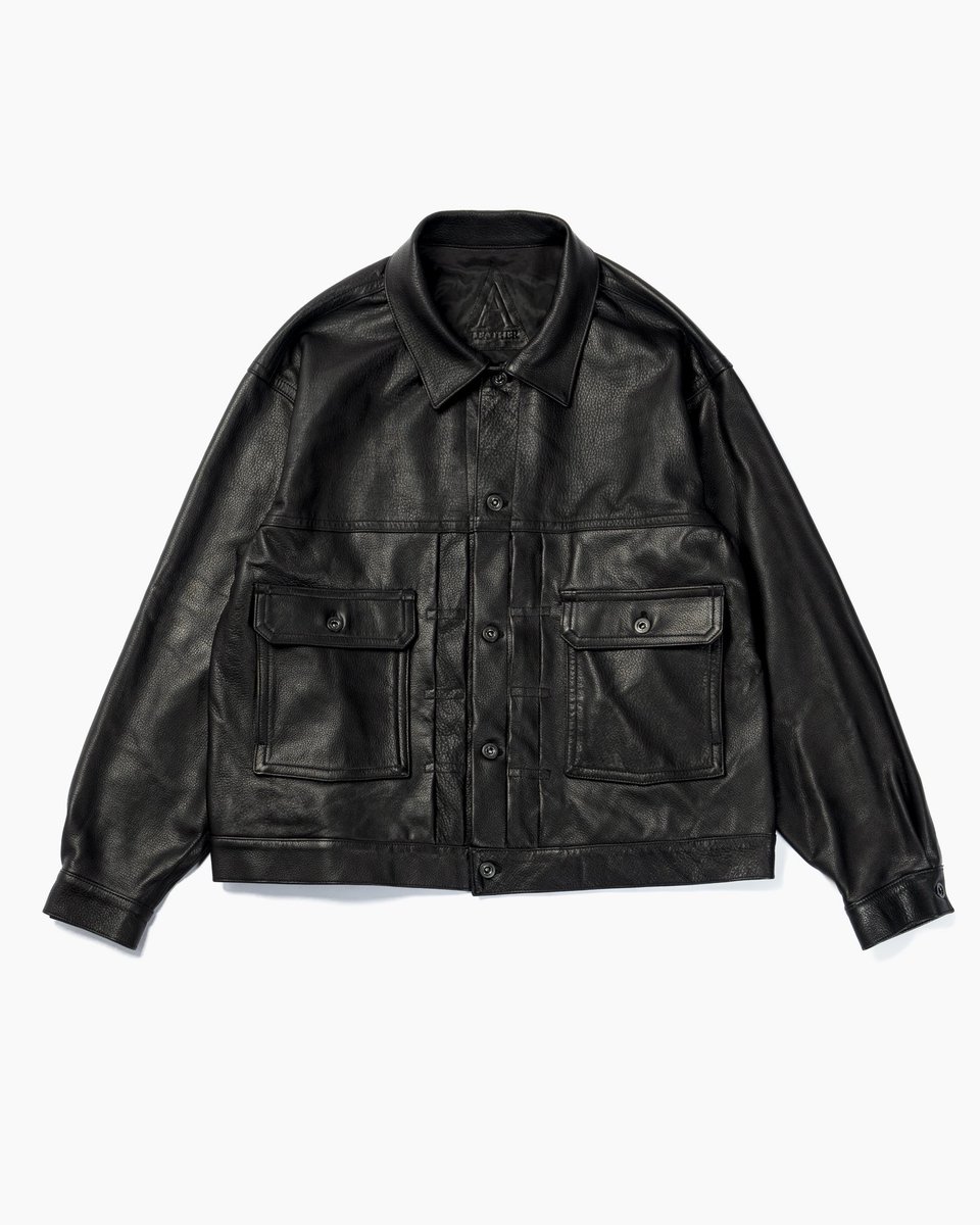 ALEATHERJAPAN's tweet photo. 本日予約発売開始しましたTRUCKER JACKETは完売致しました！
皆様ありがとうございます。
また次の生産が決まりましたらSNSにてお知らせいたしますのでご確認ください！
#完売 https://t.co/6X1Cx49EQp
