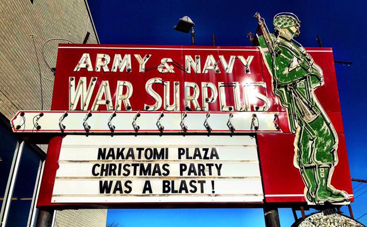 “Come out to the coast, we’ll get together, have a few laughs…” 
#nakatomiplaza