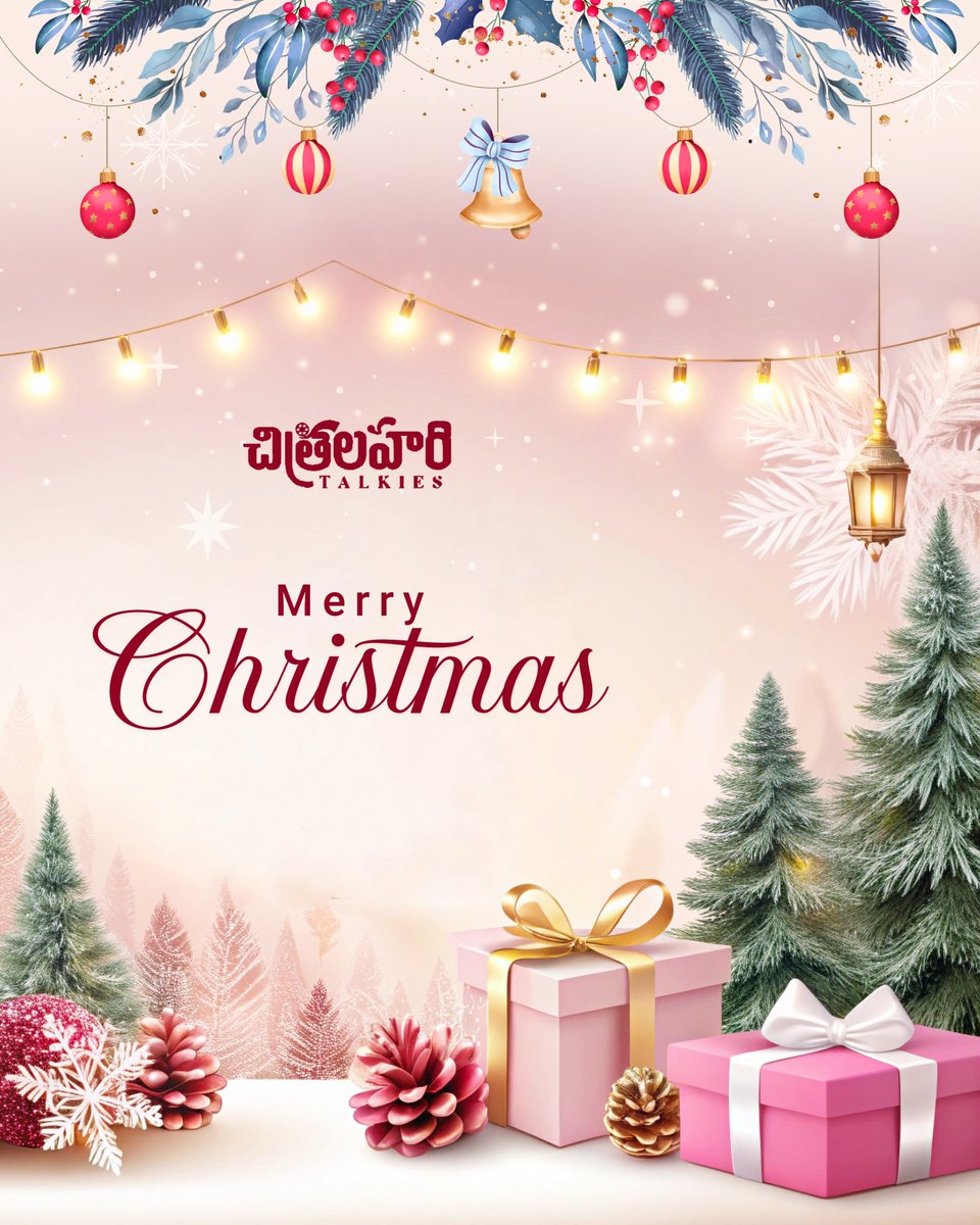 ChitraLahari Talkies (@ct_offl) on Twitter photo May the season of giving fill our hearts with love and our homes with joy. ❤️🎄
Wishing everyone a Merry Christmas, filled with peace, warmth, and cherished memories! 🎁🎅🏻
#MerryChristmas
#HappyChristmas May the season of giving fill our hearts with love and our homes with joy. ❤️🎄
Wishing everyone a Merry Christmas, filled with peace, warmth, and cherished memories! 🎁🎅🏻
#MerryChristmas
#HappyChristmas