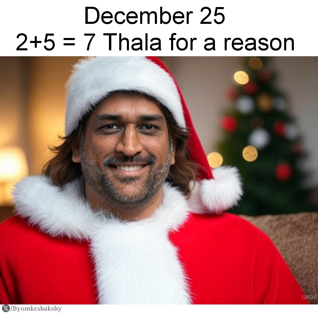 Team MSD 7️⃣7️⃣7️⃣7️⃣
#MerryChristmas