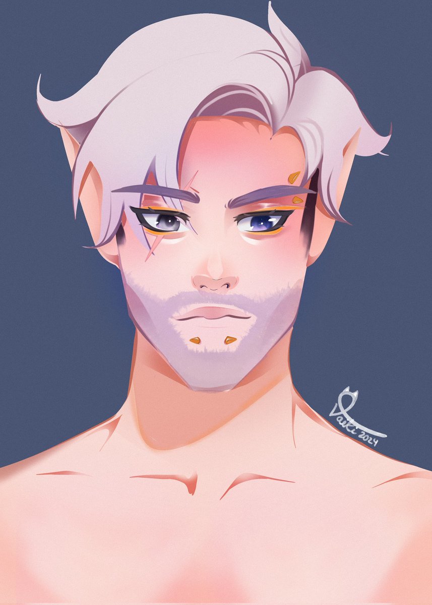 DaikiriSakurai's tweet image. Pues nada, de secret Santa me tocó el Bro @ValenKafziel todo precioso y no me aguanté hacerle una ilustración porque está bien guapo 🎄🎀🩷