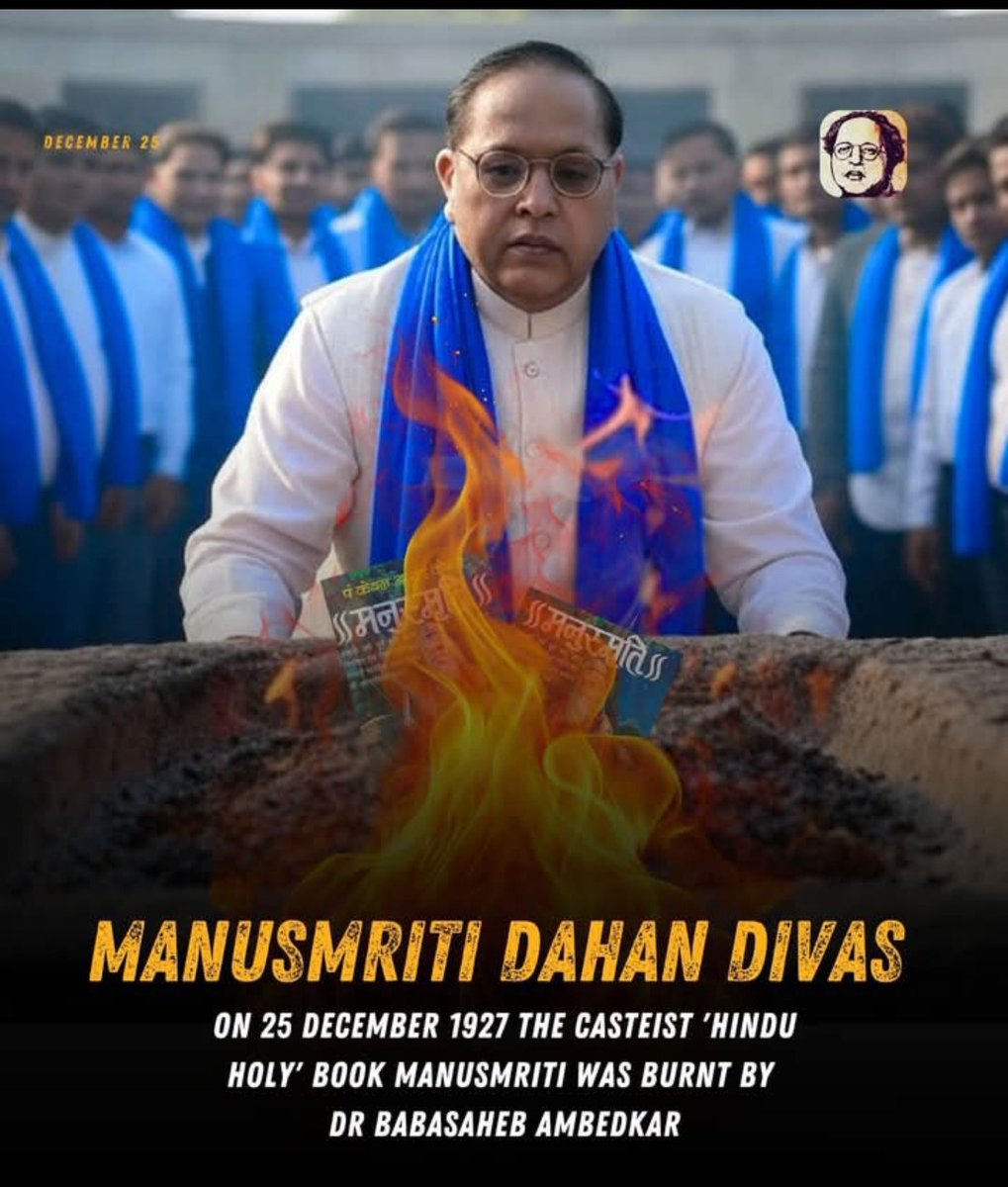 DivyanshSen412's tweet photo. #मनुस्मृति_दहन_दिवस https://t.co/br2Sib4s4m