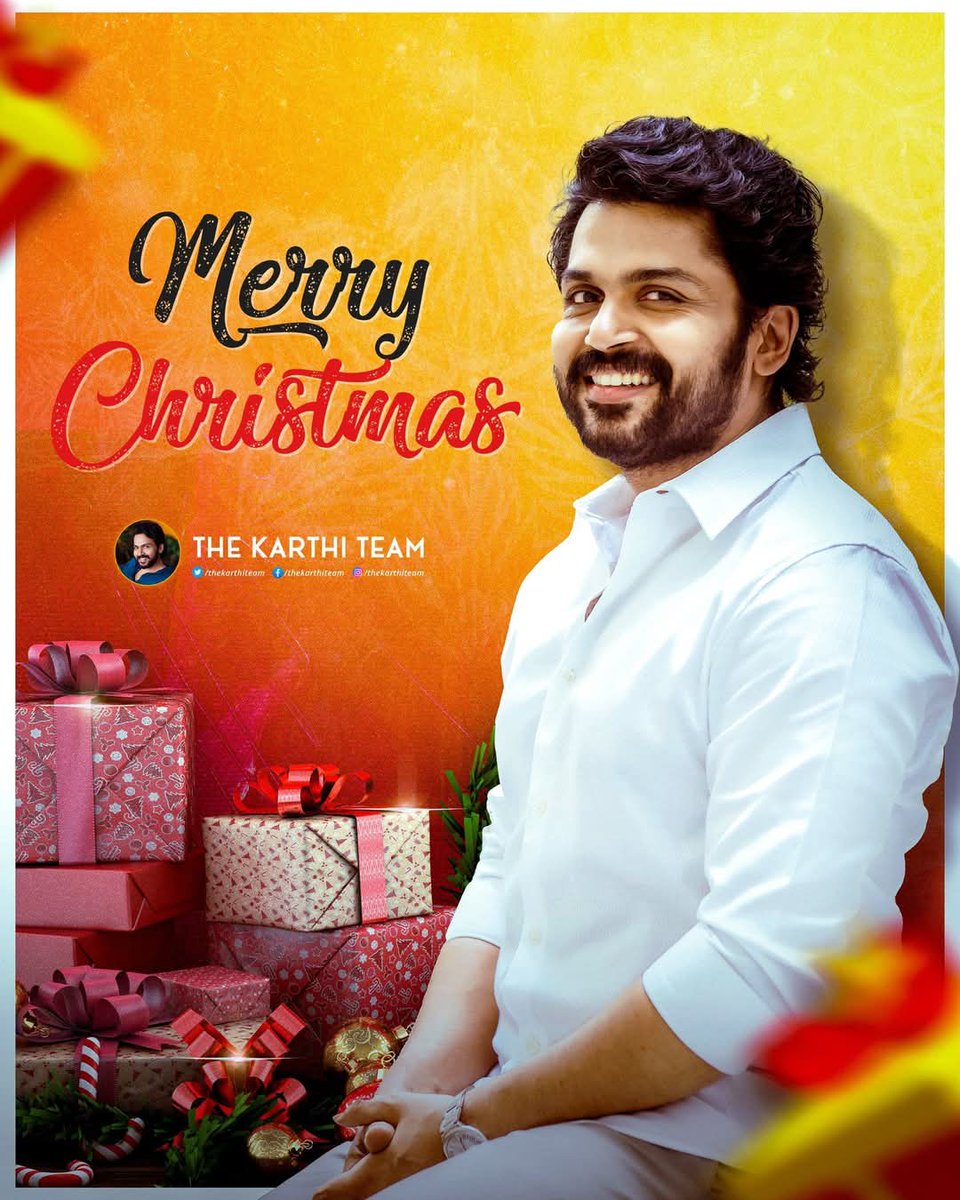 venkatpvs900's tweet photo. #MerryChristmas    everyone from @TheKarthiTeam . Wishing you all a wonderful year ahead ♥️♥️😍 

@Karthi_Offl #karthi #VaaVaathiyaar #Sardar2  #Karthi29 #Kaithi2 https://t.co/wGtPqosiAX