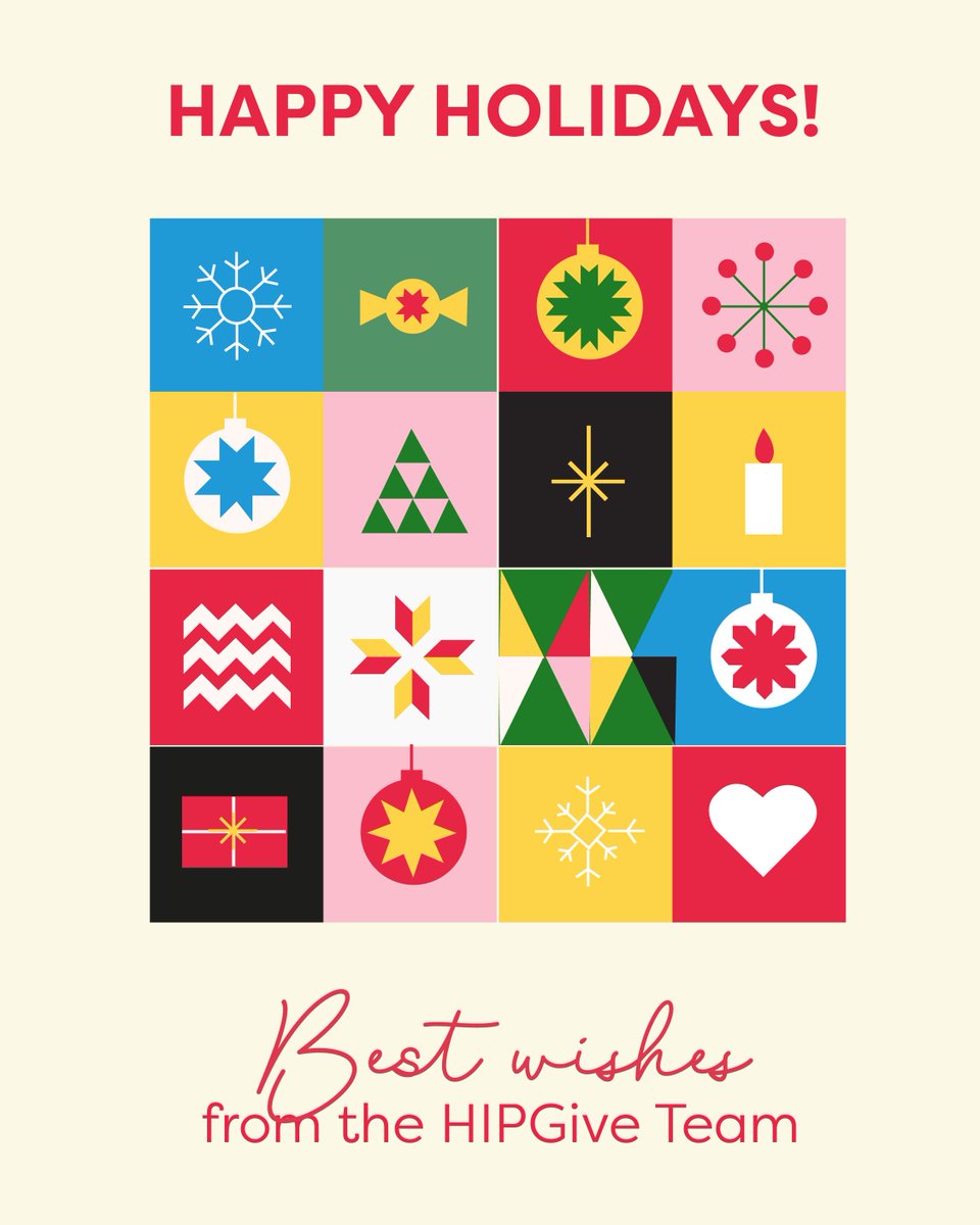 Que estos días estén llenos de alegría, amor y felicidad ❤️🎄

¡Felices fiestas de parte del equipo de HIPGive!
-
May joy, love, and happiness be yours this holiday season❤️🎄

Happy Holidays from the HIPGive team!