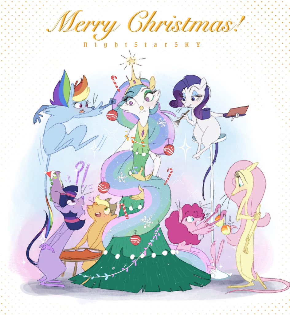 Merry Christmas 🎁🎄 

#MerryChristmas 
#mylittlepony 
#furryartwork 
#rat 
#MLP