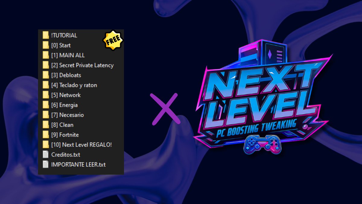 🎅 Ho Ho Ho Ya estoy aquí🎅

Os habéis portado muy bien este año, por eso los chicos de Next Level os han traído un regalo de su parte...

🚀 Next Level Pack 2025 🚀
Un pack de optimizacion GRATIS y nuevos descuentos en sus servicios de tweaking!

JOIN discord.gg/M5gxavtMA2