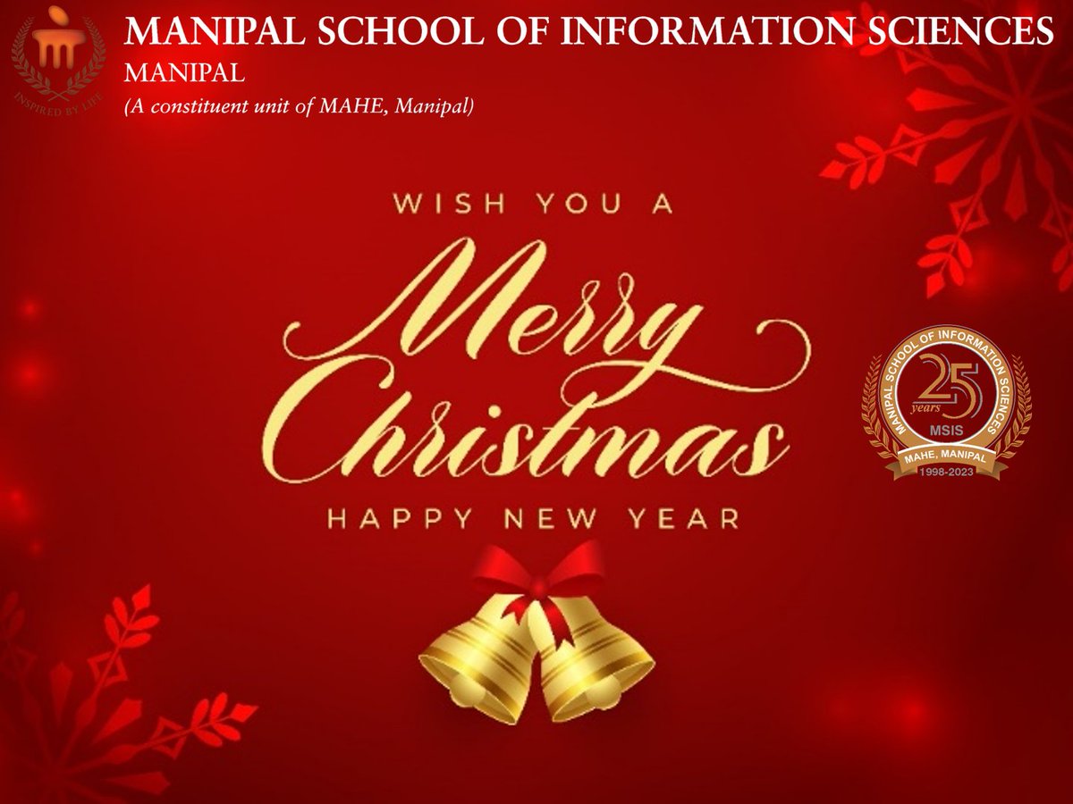 msismanipal's tweet photo. @msismanipal  wishes everyone a #MerryChristmas

May this festival bring prosperity, happiness, and good health to your family to cherish every moment of your lives.

#MAHEManipal #MSISManipal #FestivalGreetings #WinterGreetings https://t.co/EnRBS52Tyy