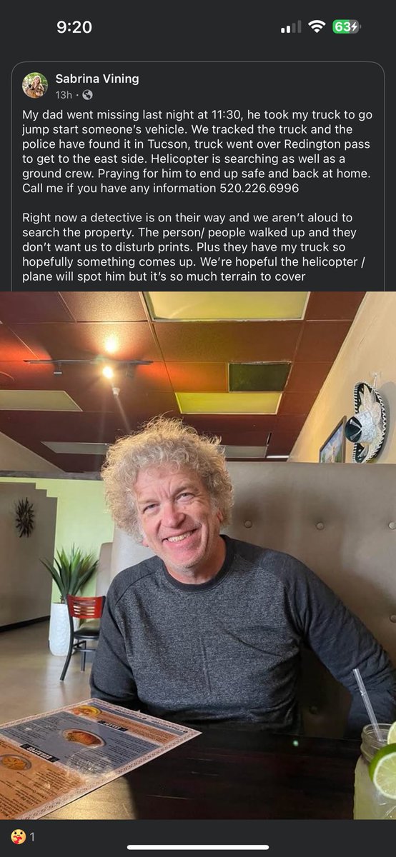 whatsuptucson's tweet photo. Missing person https://t.co/dSIy1UUUru