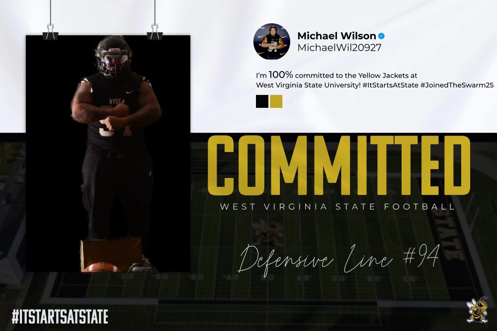 1000% committed to West Virginia State University!!!!