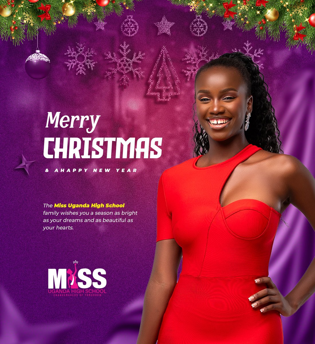 Wishing you and your loved ones a joyous Merry Christmas and a Happy New Year! 

May this festive season bring you love, peace and prosperity. 

#MissUganda2024 #TrueUgandanBeauty #NdiStrong