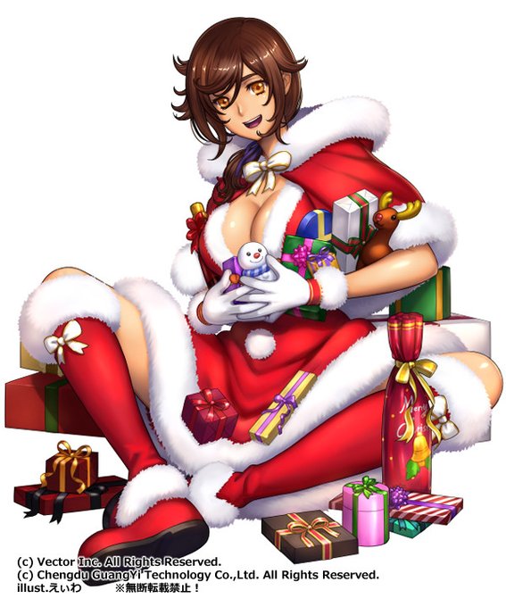 昔のクリスマスイラストの仕事絵です🎄
#MerryChristmas #クリスマス 