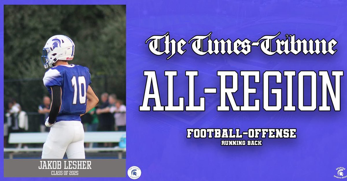 Jakob Lesher (@jakoblesherr) on Twitter photo Blessed to be picked for the All-Region offensive team as a Rb! Thank you <a href="/sportsTT/">Times-Tribune sports</a> Blessed to be picked for the All-Region offensive team as a Rb! Thank you <a href="/sportsTT/">Times-Tribune sports</a>