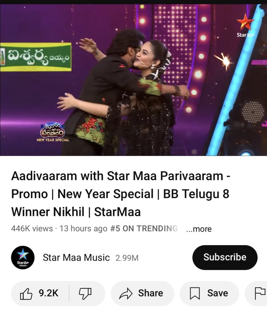 itsmeshristi_v's tweet photo. Just one promo and its on to trending #5🔥🔥

It’s not the first time though.

#BiggBossTelugu8 #Nikhil #NikhilMaliyakkal https://t.co/X5M7mlT803