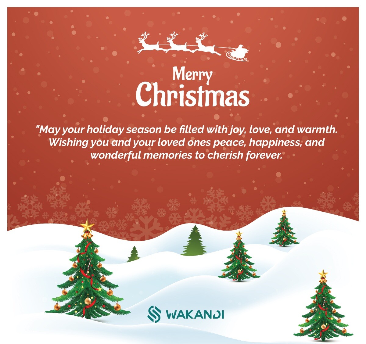 Wakandi is thrilled to celebrate the joy and blessings of Jesus Christ's birth this festive season. May this time bring love, peace, and happiness to all. Wishing everyone a Merry Christmas filled with warmth and togetherness.