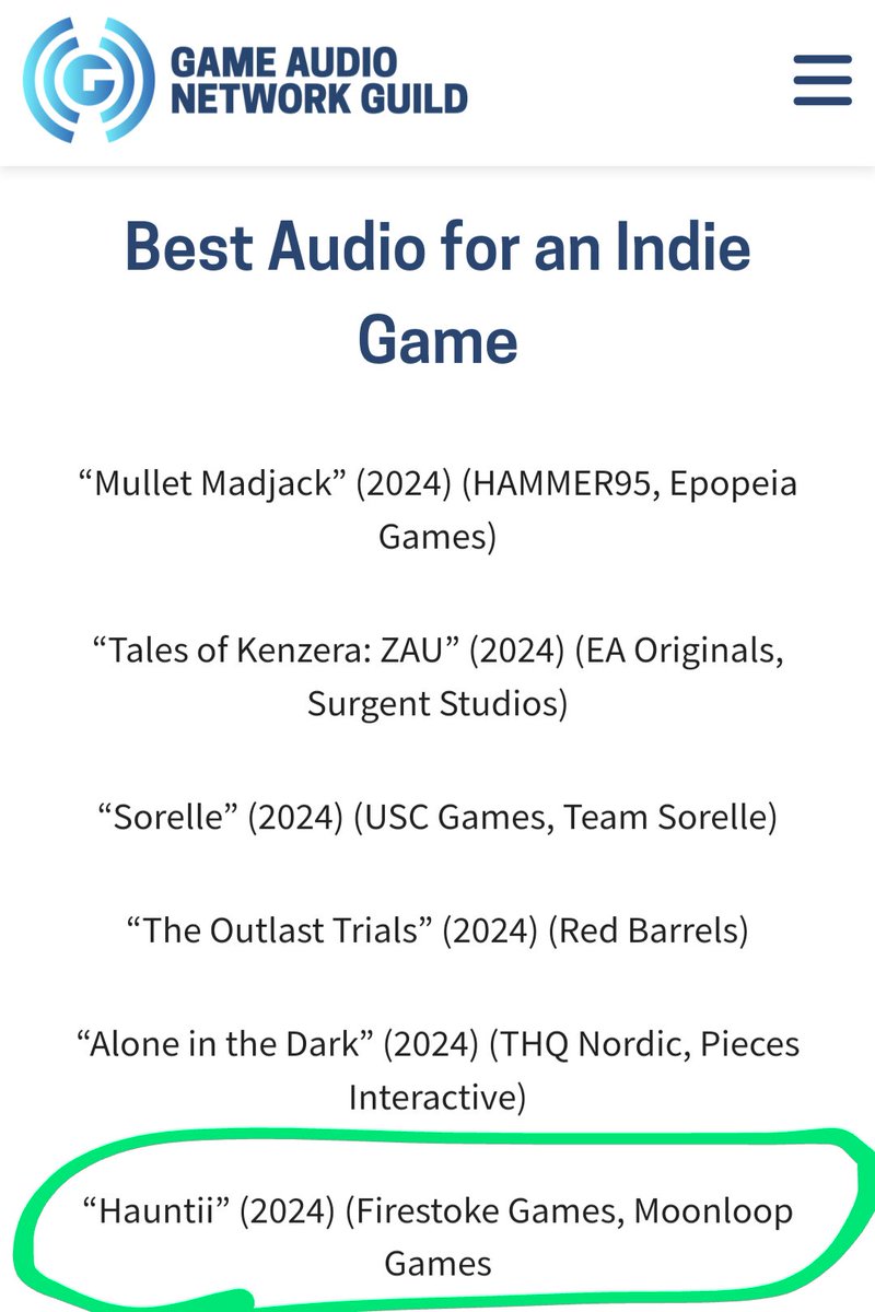 Ben Seavello 🎵🔊 (@benjamus_prime) on Twitter photo Extremely honored to see Hauntii nominated for the <a href="/audiogang/">Game Audio Network Guild</a> Awards. Hauntii was my first time in charge of sound on a full-size project, so I was learning a lot for the first time... Having that work recognized among such amazing company is so deeply validating 💚
#gameaudio Extremely honored to see Hauntii nominated for the <a href="/audiogang/">Game Audio Network Guild</a> Awards. Hauntii was my first time in charge of sound on a full-size project, so I was learning a lot for the first time... Having that work recognized among such amazing company is so deeply validating 💚
#gameaudio