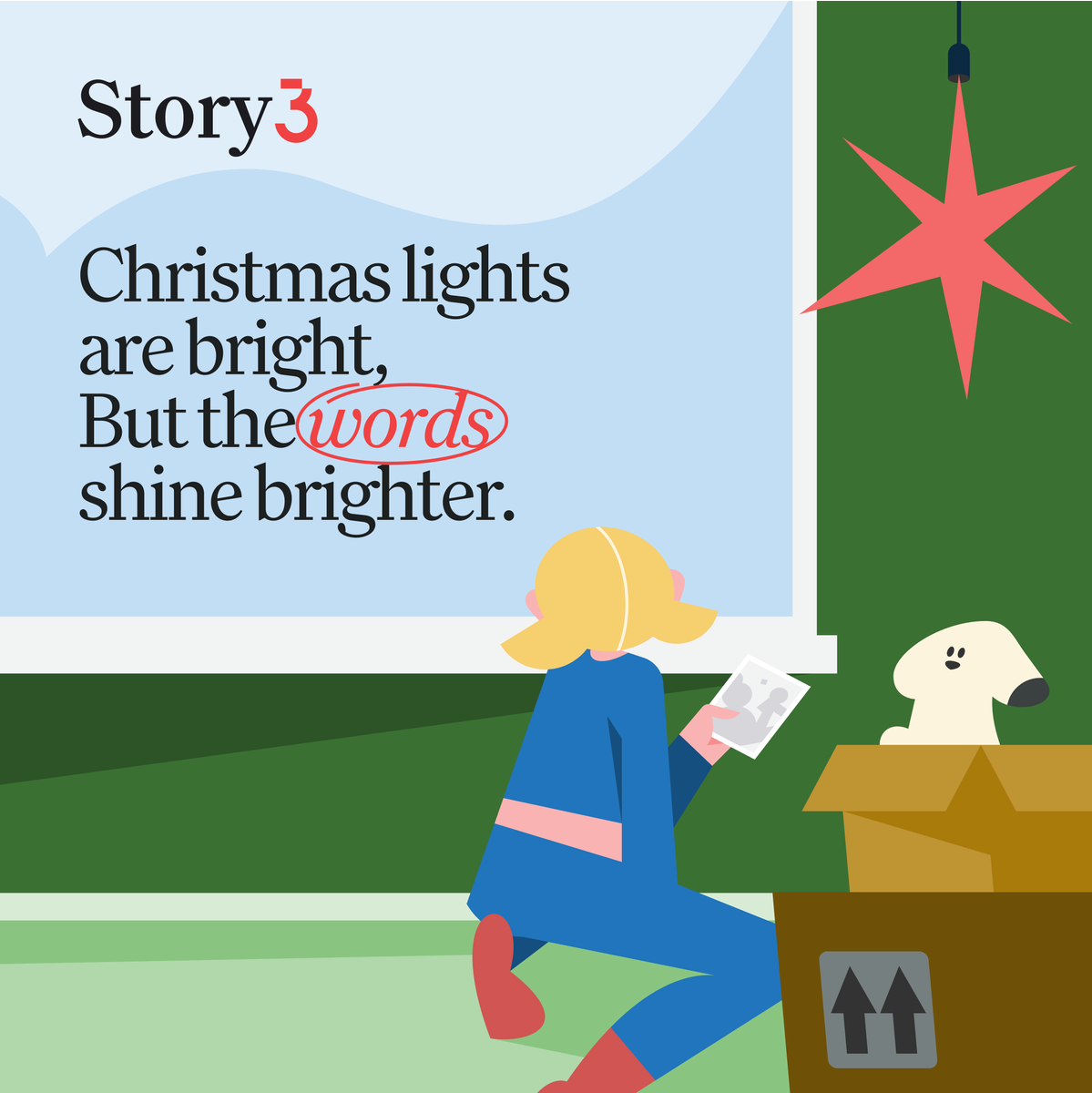 _Story3_'s tweet photo. This Christmas, may your days be merry, your hearts warm, and your imagination endless. Whether you’re cozied up with a good book or creating magic with your own words, we hope your holiday is filled with inspiration.

Merry Christmas from all of us at Story3! ❤️ https://t.co/r0dlBl5HrR