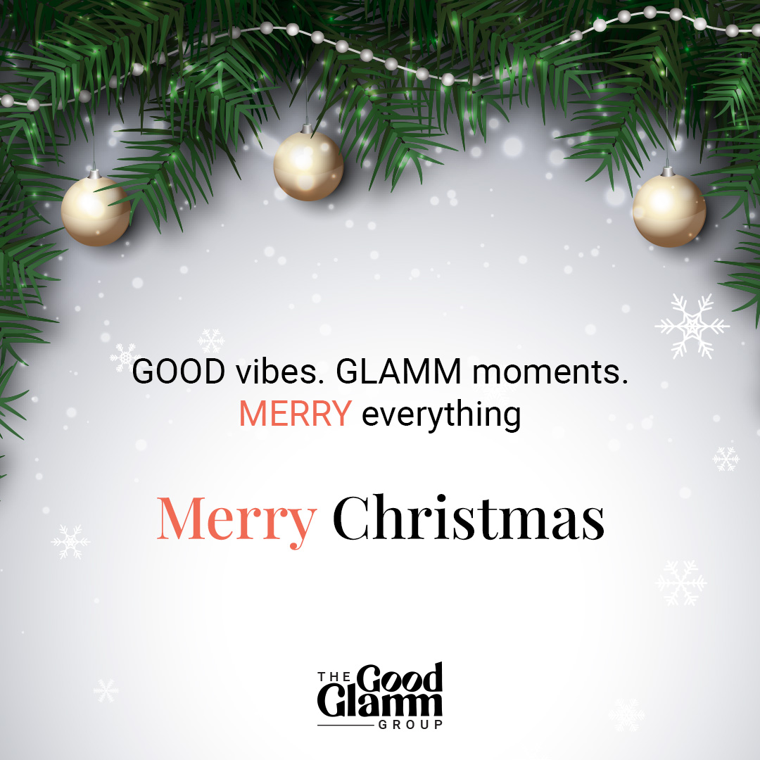 The Good Glamm Group (@goodglammgroup) on Twitter photo Merry Christmas from all of us at the Good Glamm Group, to everyone out there! 🎄✨ May your holidays be glamm-packed and glitter-filled. ❤️
Here’s to a season of sparkle, shine, and spreading GOOD vibes. ❄️
.
#MerryChristmas ##GoodTimes #GoodGlammGroup #GoodGlammCelebrates Merry Christmas from all of us at the Good Glamm Group, to everyone out there! 🎄✨ May your holidays be glamm-packed and glitter-filled. ❤️
Here’s to a season of sparkle, shine, and spreading GOOD vibes. ❄️
.
#MerryChristmas ##GoodTimes #GoodGlammGroup #GoodGlammCelebrates