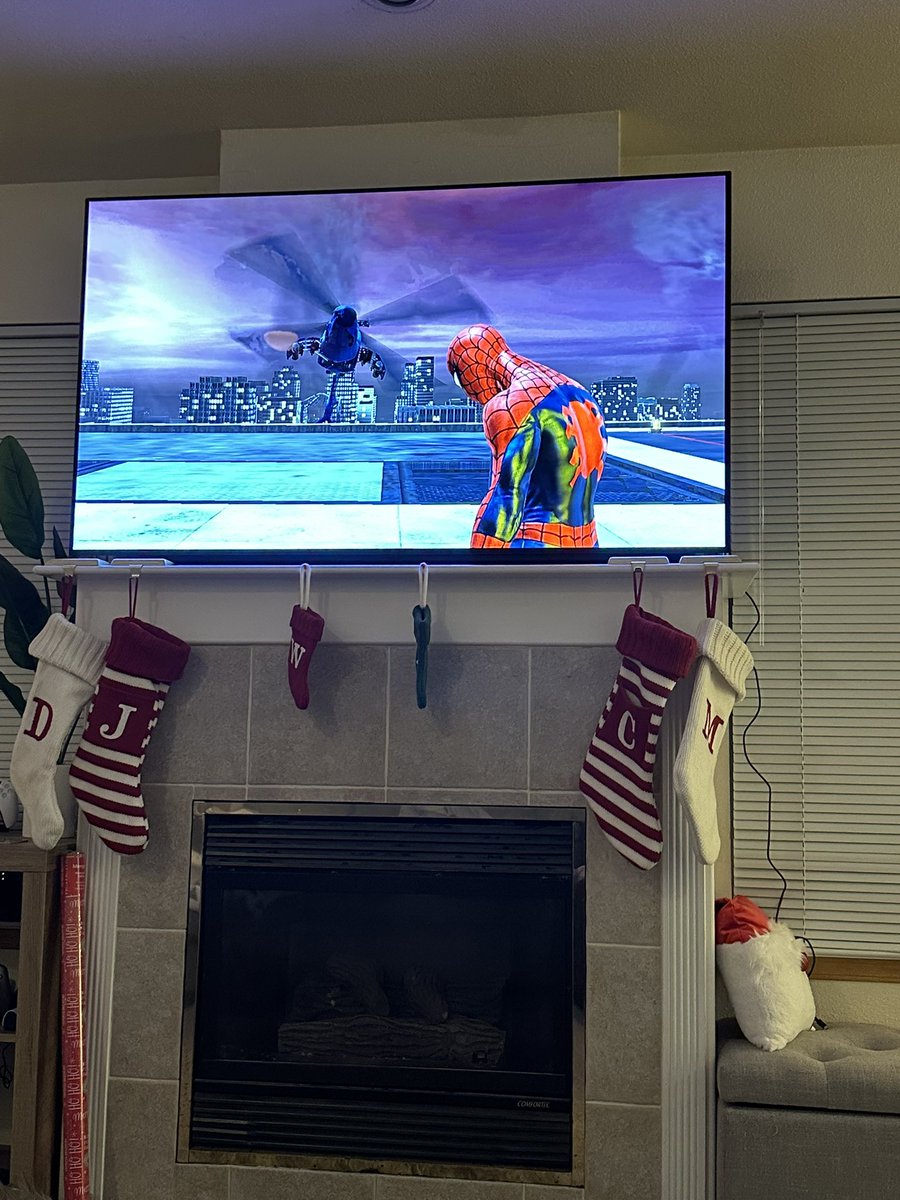 Nin10doCam's tweet photo. Got my son a PS3 game for Christmas…it’s all that we could afford 😆 #PlayStation #PS3 #SpiderManWebOfShadows #RareGames https://t.co/yXKVqVXJAz