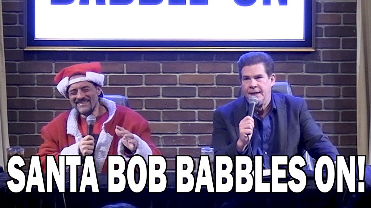 SModcastNetwork's tweet image. Looking for a little holiday cheer while you&apos;re waiting for the guy in the red and white suit? Well fill your ear holes with the Santa Bob Chronicles!

Santa Bob (@thatkevinsmith) and @ralphgarman bring you the holiday installment of #HollywoodBabbleOn:
youtube.com/watch?v=H-K_1O……