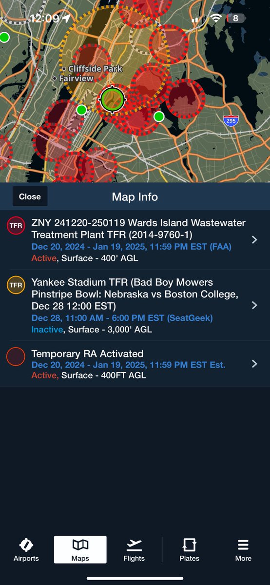 ScottImblum's tweet image. I don’t know anything about drones. But what is up… every single water facility from NY to Atlantic City has a flight restriction. What aren’t they telling us @elonmusk