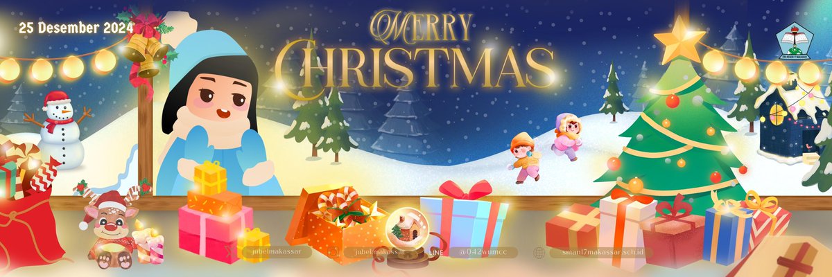 𝐇𝐚𝐫𝐢 𝐑𝐚𝐲𝐚 𝐍𝐚𝐭𝐚𝐥 𝟐𝟎𝟐𝟒🎄
——
Di tengah salju maupun hujan, Natal tetap hangat karena hadir kasih sang Kristus. Semoga anugerah Tuhan selalu menyertai kita semua.
——
𝐒𝐞𝐥𝐚𝐦𝐚𝐭 𝐇𝐚𝐫𝐢 𝐑𝐚𝐲𝐚 𝐍𝐚𝐭𝐚𝐥 𝟐𝟎𝟐𝟒 𝐌𝐚𝐬𝐞𝐡𝐢!