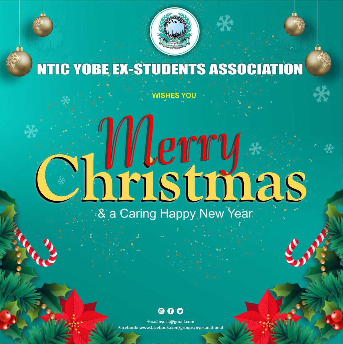NyesaNational's tweet photo. Season’s Greetings! 🌟
 Wishing you a joyful Christmas filled with love, peace, and beautiful moments to cherish.
Merry Christmas! 🎄✨ https://t.co/MqDSnYUXLQ