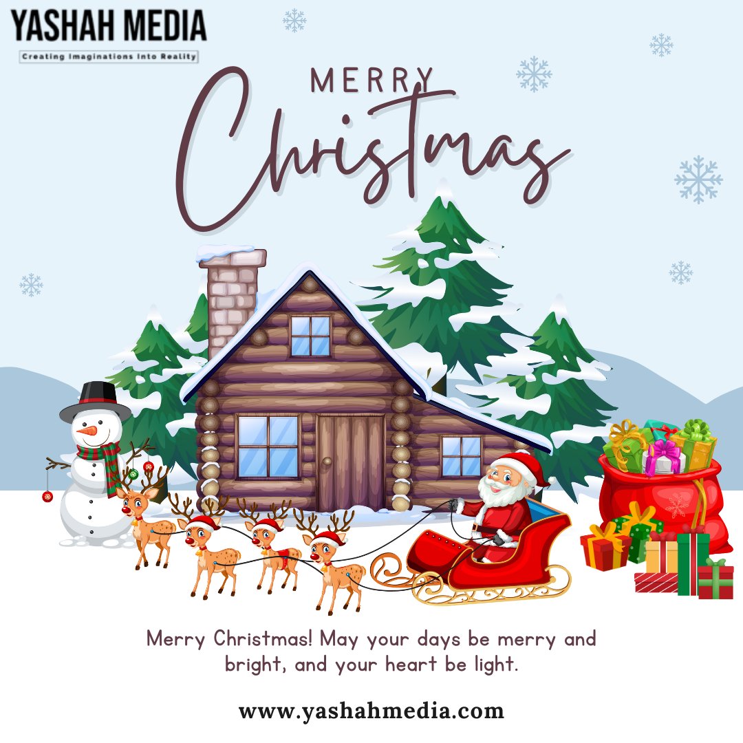 MediaYashah's tweet photo. Merry Christmas From Yashah Media

This Christmas, Yashah Media wishes you a season filled with love, laughter, and cherished memories. 
Connect with us:
📞 +91-82854 35377
🌐 https://t.co/2OQHAUe4oo
#MerryChristmas #YashahMedia #ChristmasCheer #HolidaySeason https://t.co/6T4PrEUhKU