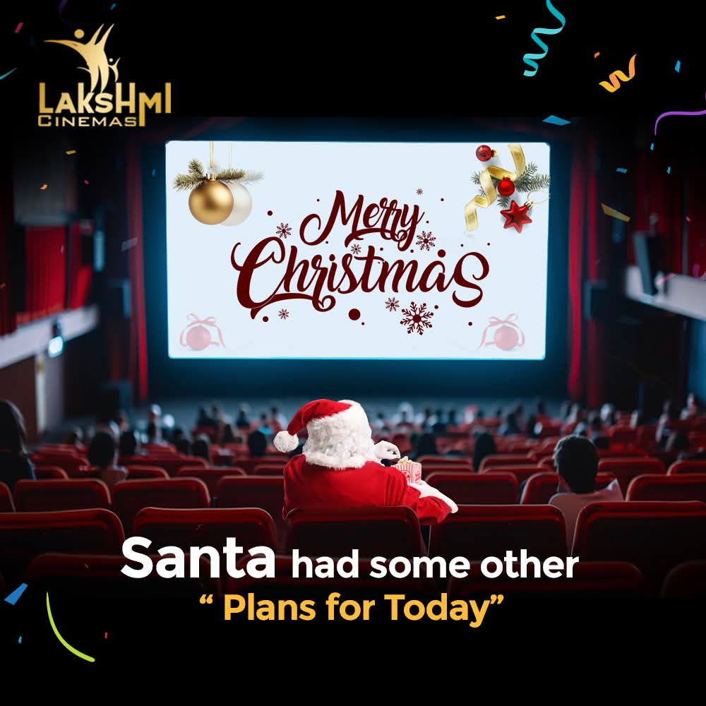 lakshmicinema's tweet photo. This Christmas, the magic comes alive on the big screen! ✨🎄Celebrate the season with your loved ones wishes from the team Lakshmi Cinemas, Hosur.
#merrychristmas #xams #christmas2024 #lakshmicinemas #hosur https://t.co/UC30au8Uov