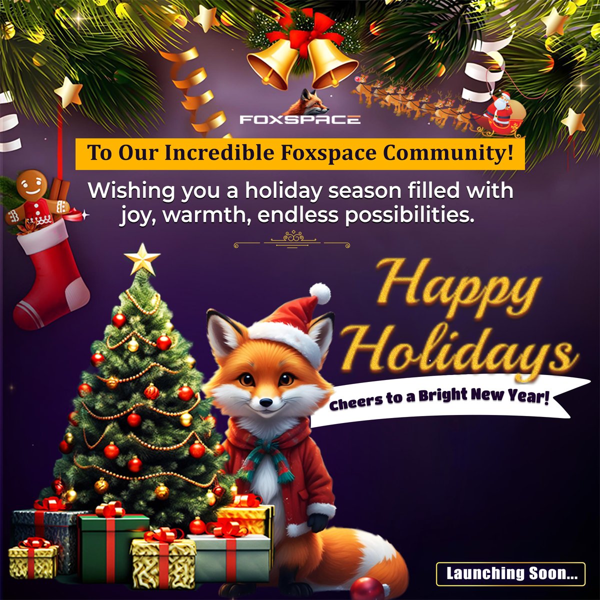 Foxspace__'s tweet image. 🎄✨To Our Amazing #Foxspace Community!✨

This holiday season, we wish you joy, warmth, and endless #opportunities.

🌟Here’s to a New Year filled with prosperity, #success, and unforgettable adventures!🚀

🎉Merry Christmas, #HappyHolidays &amp;amp; #Cheers to a Bright New Year!🎉