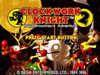 CKWebTweet's tweet image. It&apos;s time again for Clockwork Christmas~

Christmas title screens from Pepperouchau no Fukubukuro and Clockwork Knight 2 US Ver. 
Change the Clock to Dec. 25th!

#ClockworkKnight #Fukubukuro #ClockworkKnight2 #クロックワークナイト #下巻 #福袋 #Sega #SegaSaturn #セガサターン #セガ
