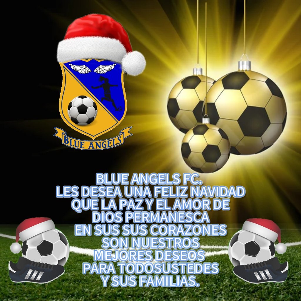 blueangelsfc's tweet photo. Gracias al futbol tenemos amigos a quienes desear feliz navidad..... https://t.co/XniM2kPeDH