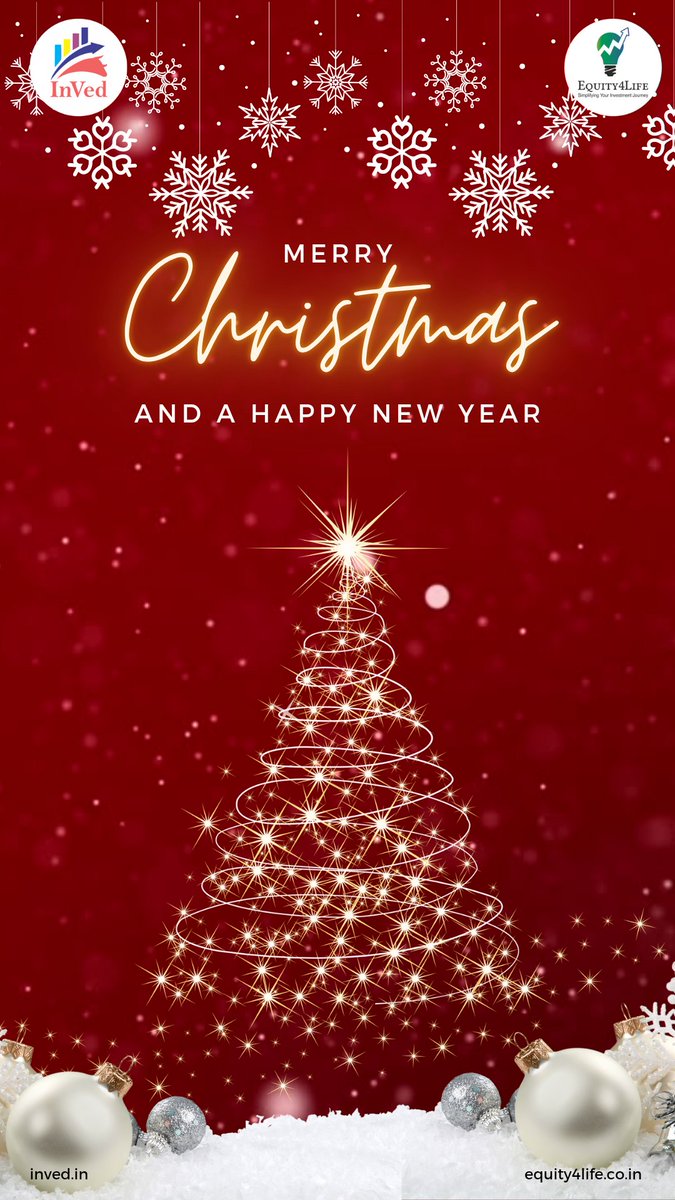 InVed_Research's tweet photo. 🎄✨🎅 Wishing you joy, love, peace, and endless cheer this Christmas! 🎁❄️❤️ #MerryChristmas #HolidayMagic #FestiveVibes #SeasonOfJoy #ChristmasSpirit
#InVed #Equity4Life https://t.co/muuWgETTeu