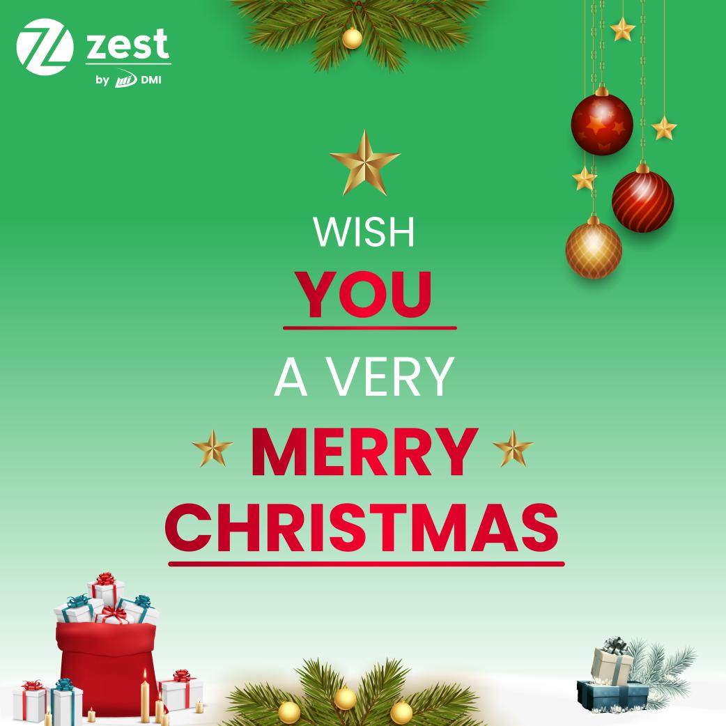 Wishing you all the joy and warmth this Christmas! 🎄
May your day be filled with love, laughter, and plenty of festive cheer.
Merry Christmas from all of us at ZestMoney! 🎅🎁

#ZestMoney #ZestByDMI #HolidayCheer #ChristmasJoy #MerryChristmas