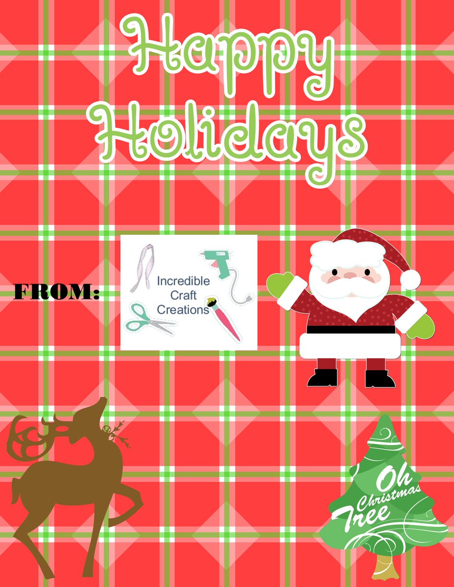 IncredCraftCrea's tweet photo. #MerryChristmas #HappyHolidays #SmallBusiness https://t.co/1APbxI7qyq