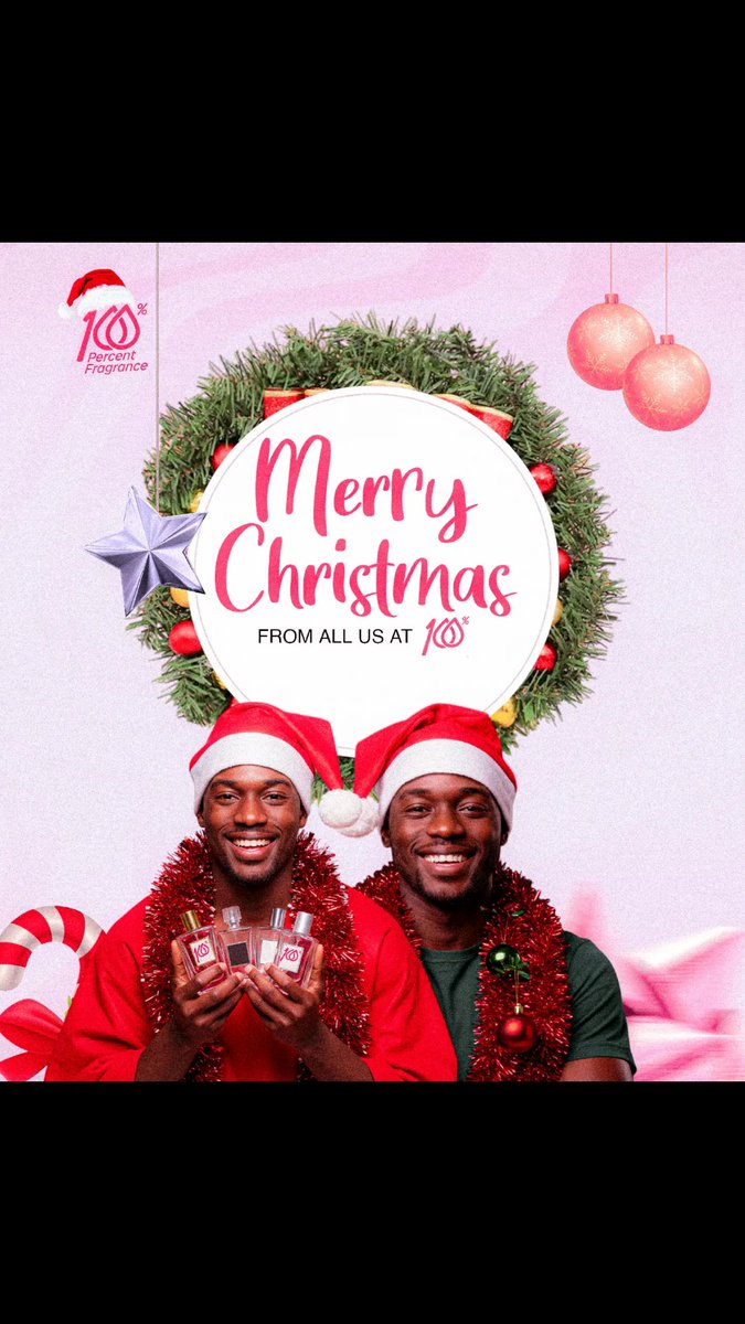 100Fragrance2's tweet photo. Merry Christmas from all of us @100_percentfragrance ! We wish you and your loved ones a very merry Christmas 🎄🎁 

Don't forget to share love and good scents 💞.

#perfume_um #perfum #ChristmasDay #MerryChristmas2024 https://t.co/QAau6pu6os