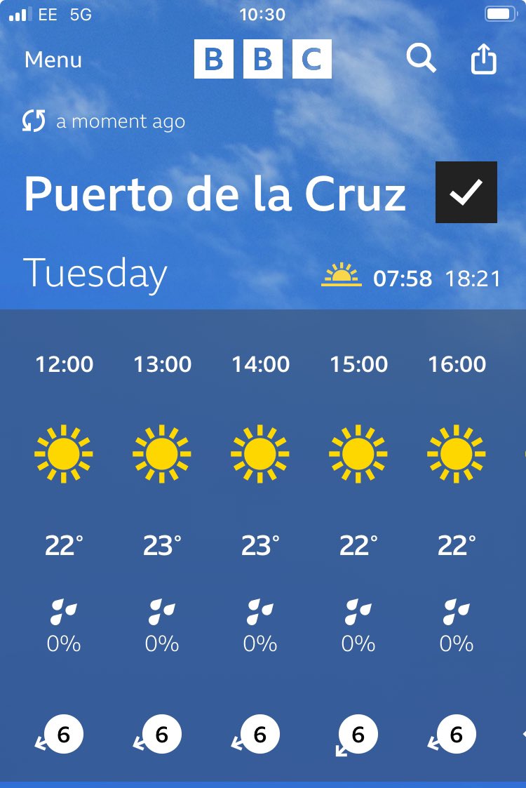 Happy Christmas! 

Here’s the weather forecast for the first day of my holidays.