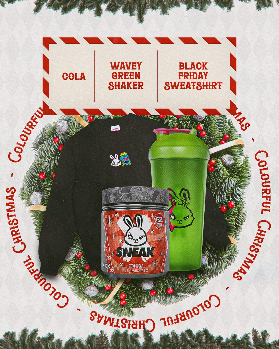 SneakEnergy's tweet photo. (1/2) Merry Christmas, ya filthy animals. There's only one thing on our mind, apart from roast potatoes... our Christmas Day Sneak combos 🔄

Who's opened Sneak in their stocking? https://t.co/BC3PS0frrZ